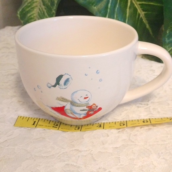 ⚜️ BBW 1999 Holiday Edition Sledding Snowman Mug - Picture 6 of 7